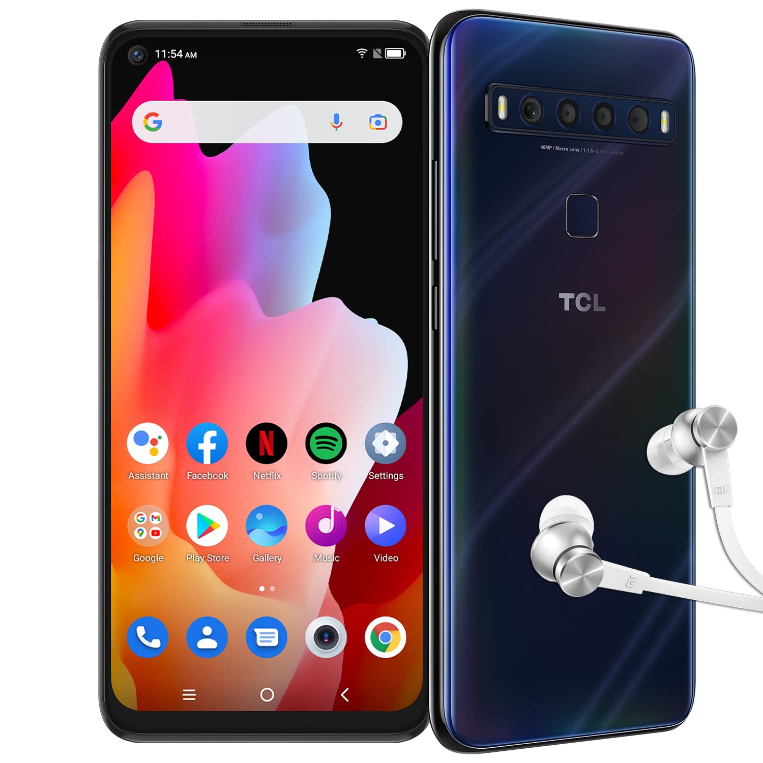 TCL 10L アンドロイド10 6/128GB シムフリー スマホ本体121 TCL 10L Unlocked Cell Phones, Android Smartphone, 6.53